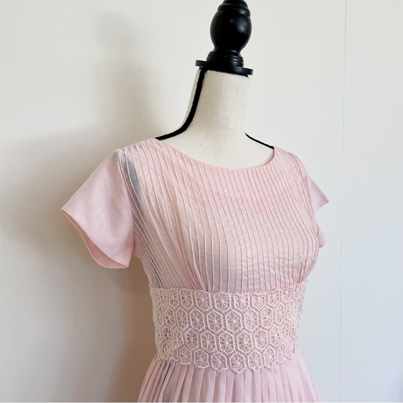 Vintage 60s Pink Party Dress - Picture 2 of 4